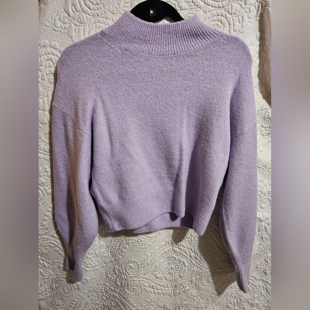 Lavender Mock Neck Sweater